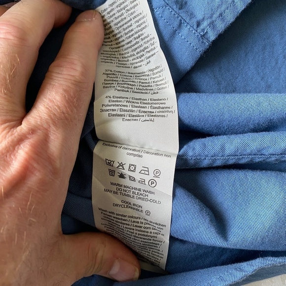 Jack & Jones‎ Premium Oxford Men's Blue Button Down Shirt Size XL - Picture 9 of 13